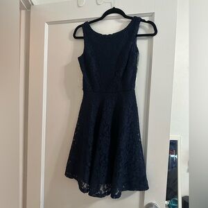 Speechless Midnight Blue Lace Dress